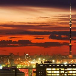 Закат в Останкино Закат в Останкино