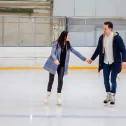 Предложение руки и сердца на катке Предложение руки и сердца на катке